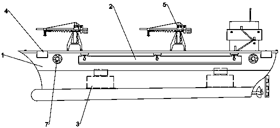 Novel lifting ship balance system and working method thereof