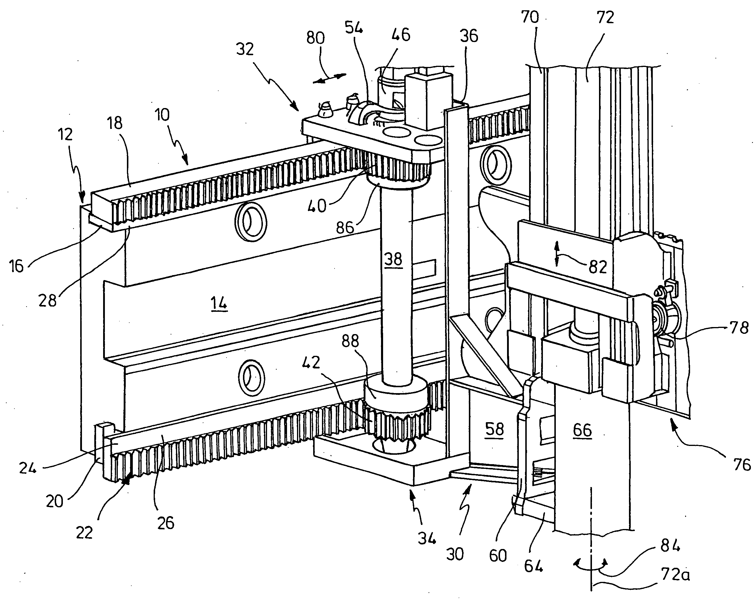 Three-side stacker