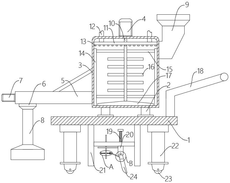 Cement mortar construction device for building construction