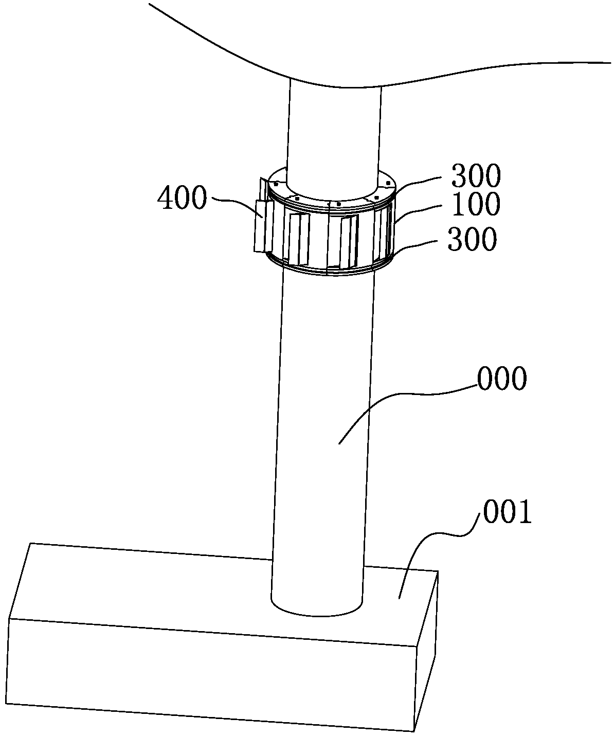 Dynamic anti-collision device of bridge pier