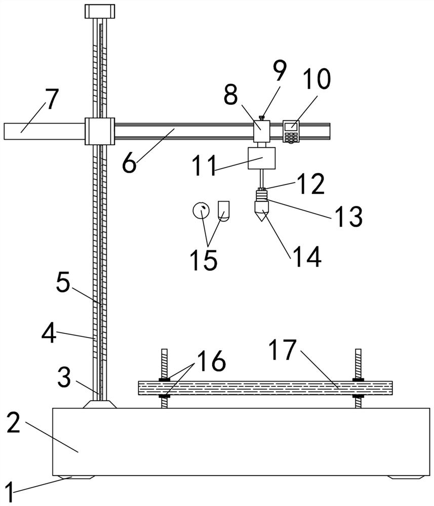 Plate impact test device