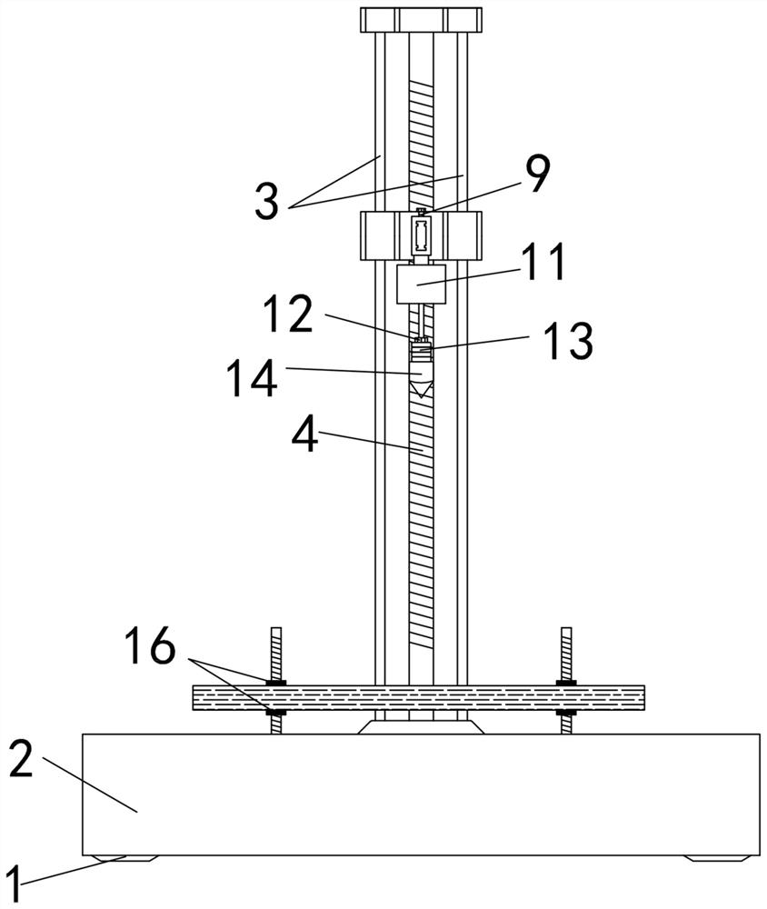 Plate impact test device