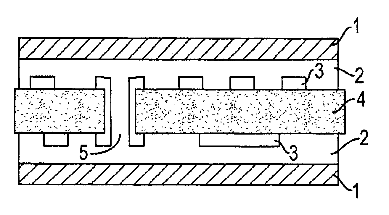 Process for producing a multi-layer printer wiring board