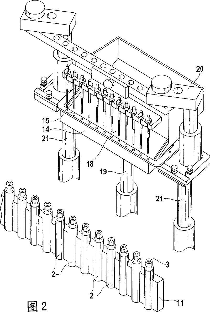 Device for transporting ball shaped component into container