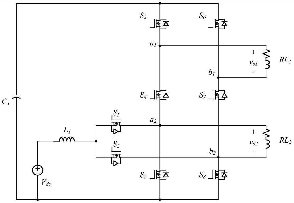 A single-phase single-stage six-switch dual-output split-source boost inverter