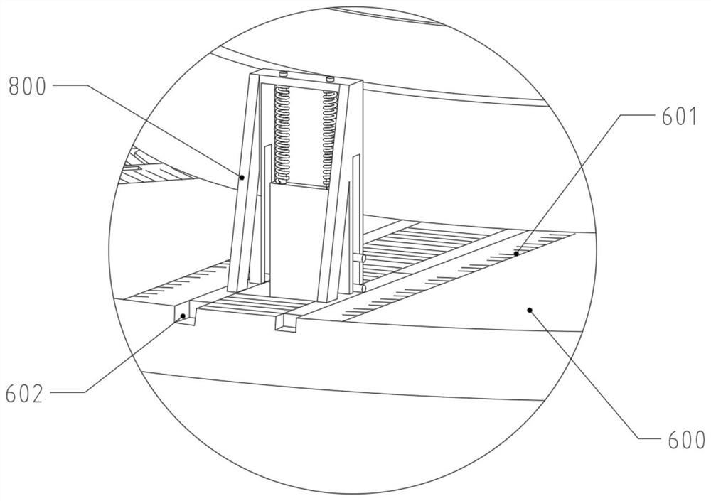 A tire section measuring workbench