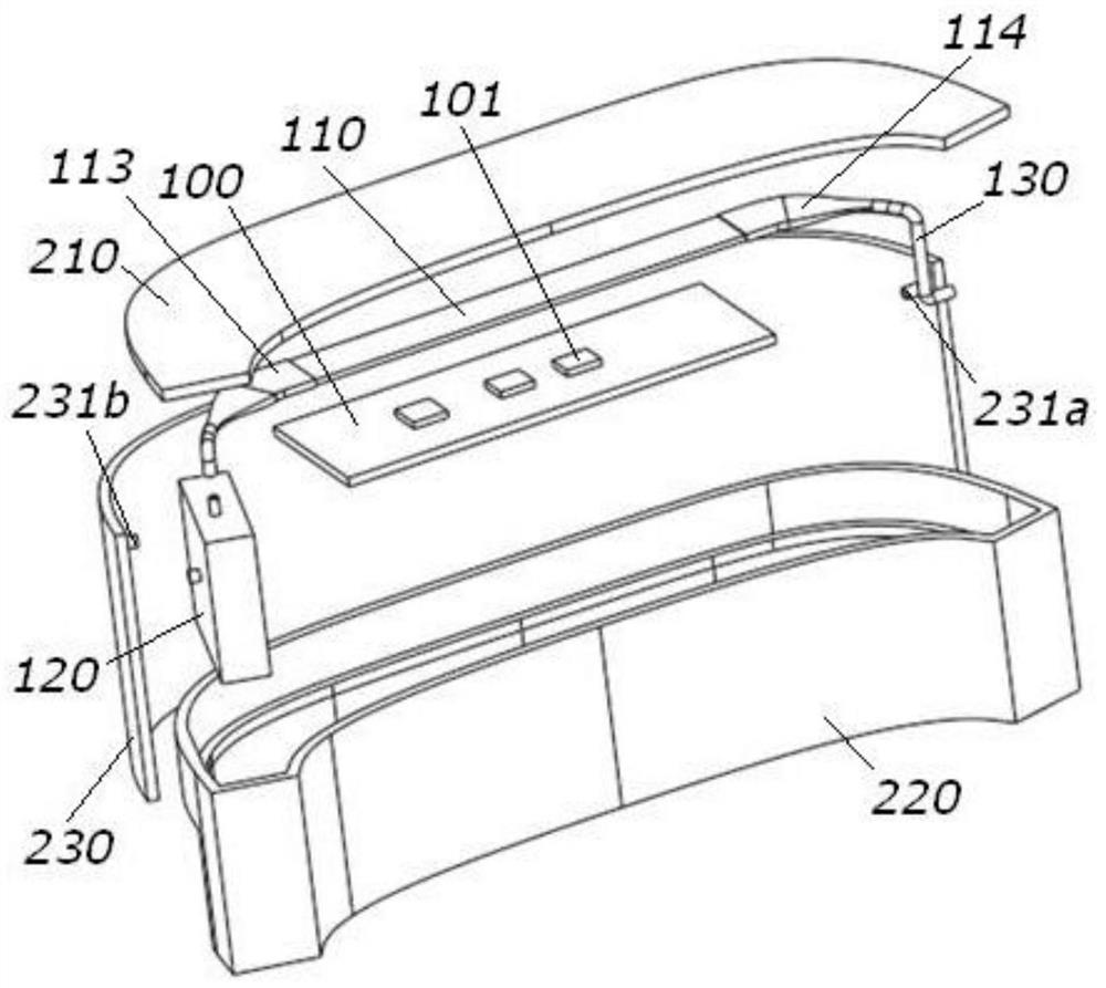 Heat dissipation structure of head-mounted intelligent terminal