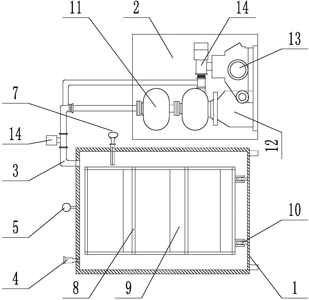 A vacuum cooling machine