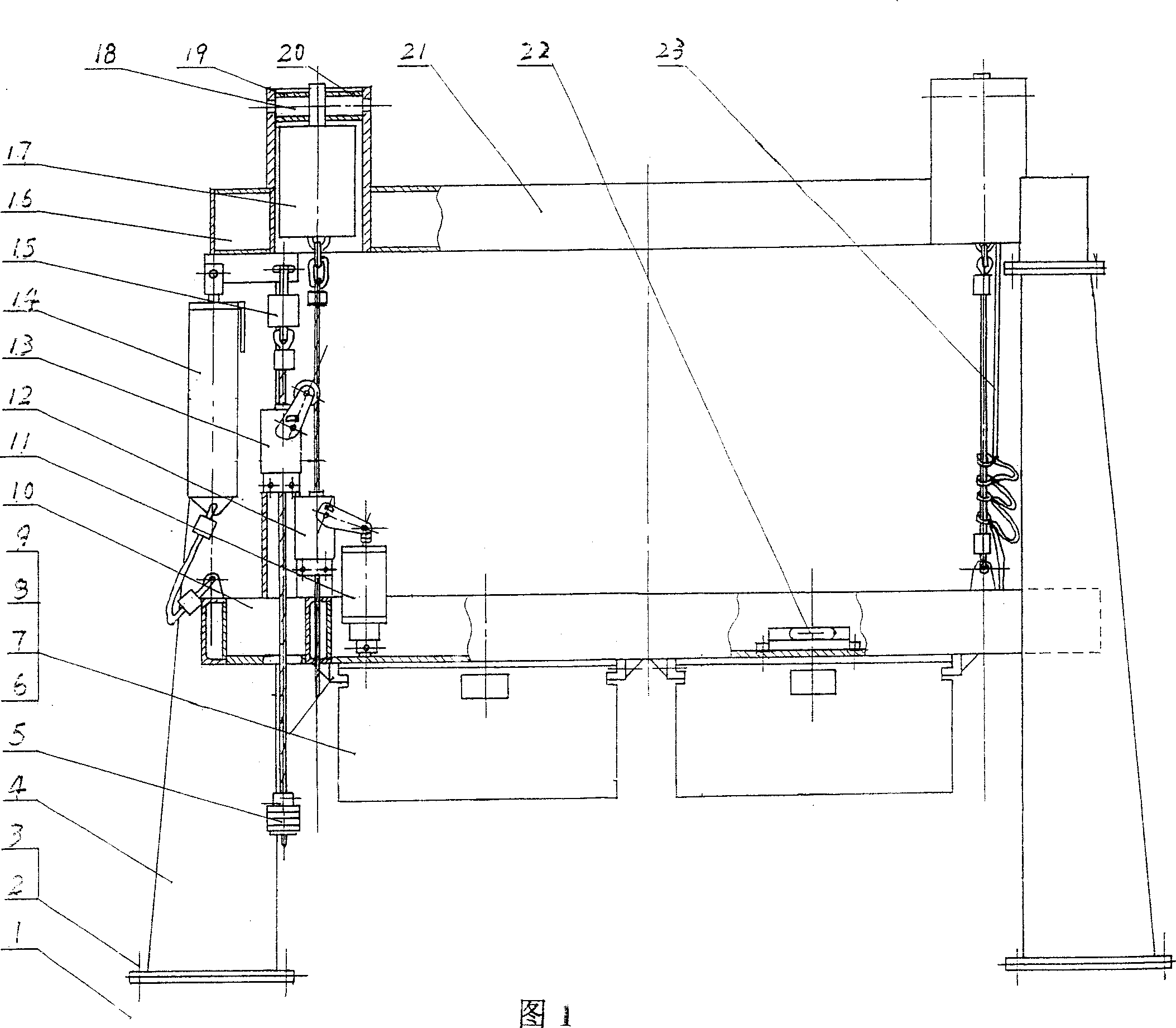 Test device for safety lock of high-rise working cradle