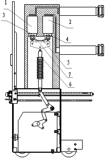 Capacitor bank switching vacuum circuit breaker