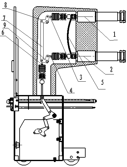 Capacitor bank switching vacuum circuit breaker