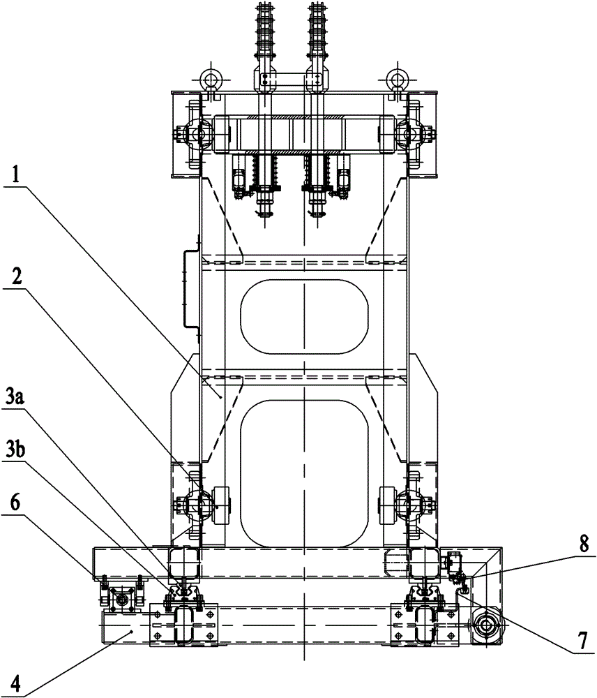 Single-upright telescopic carriage