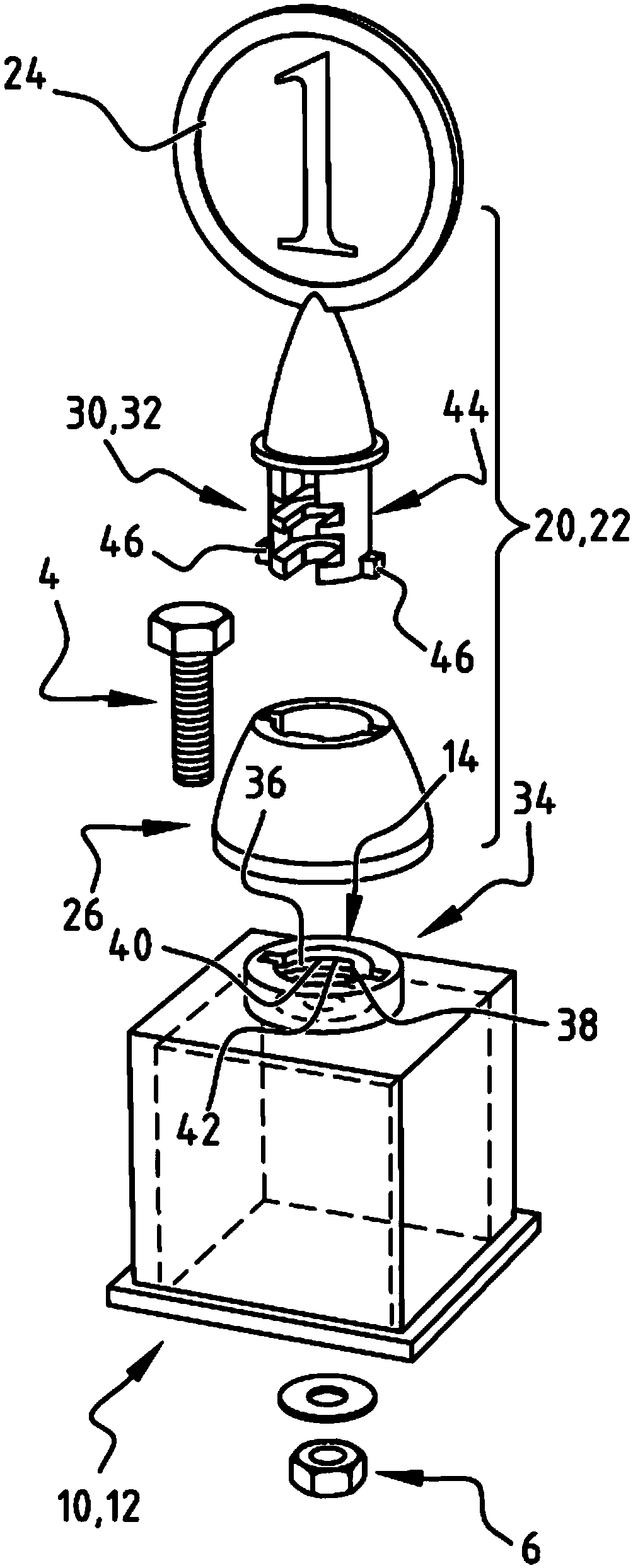 Trophy and adapter part therefor