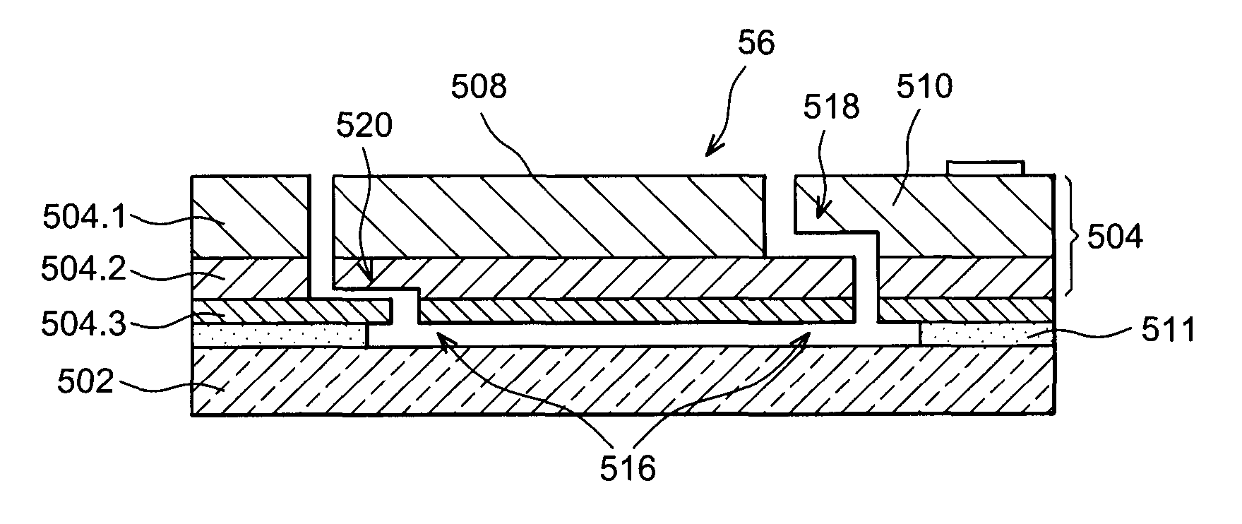 Micromechanical structure comprising a mobile part having stops for out-of plane displacements of the structure and its production process