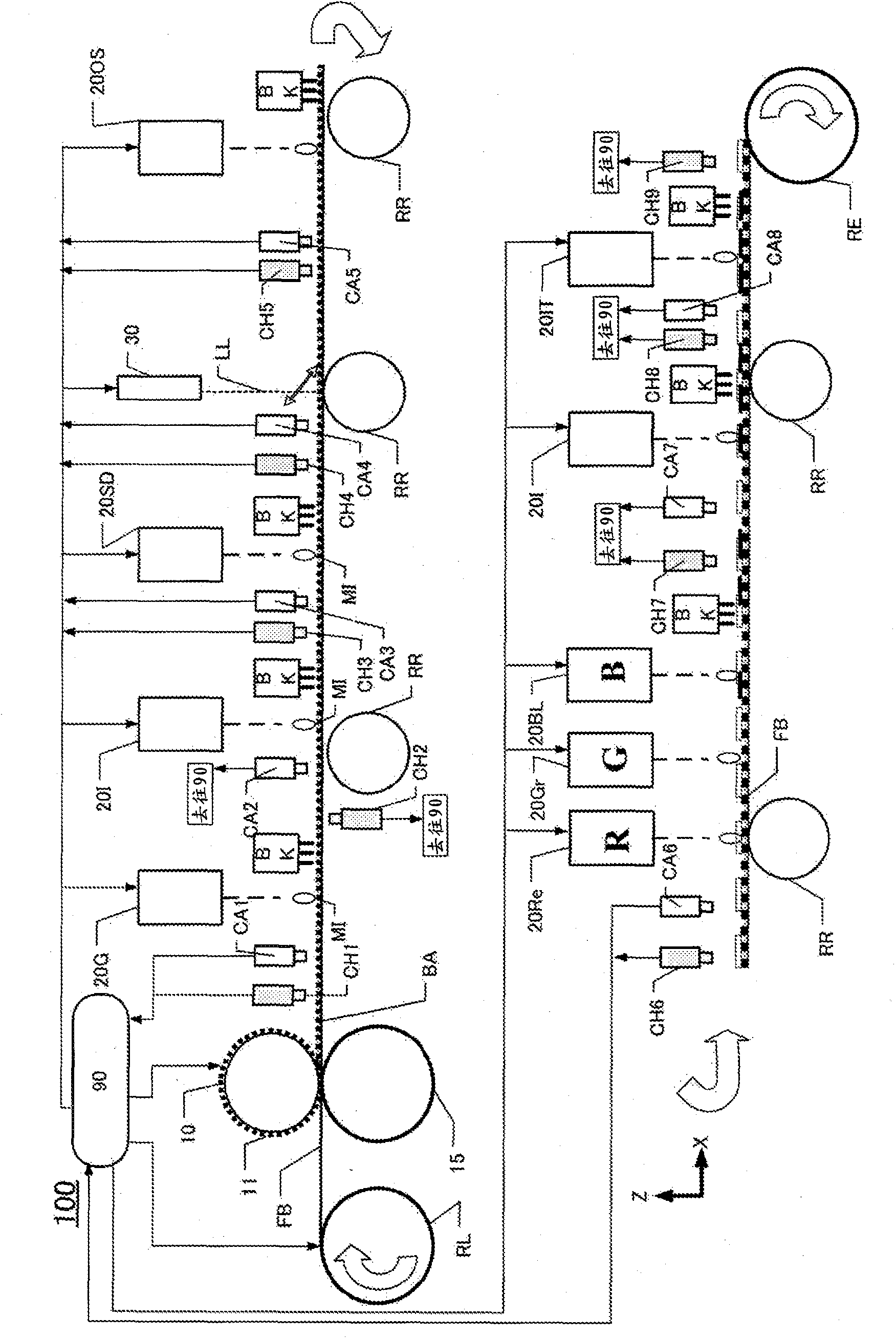 Display device defect detecting method and display device defect detecting device