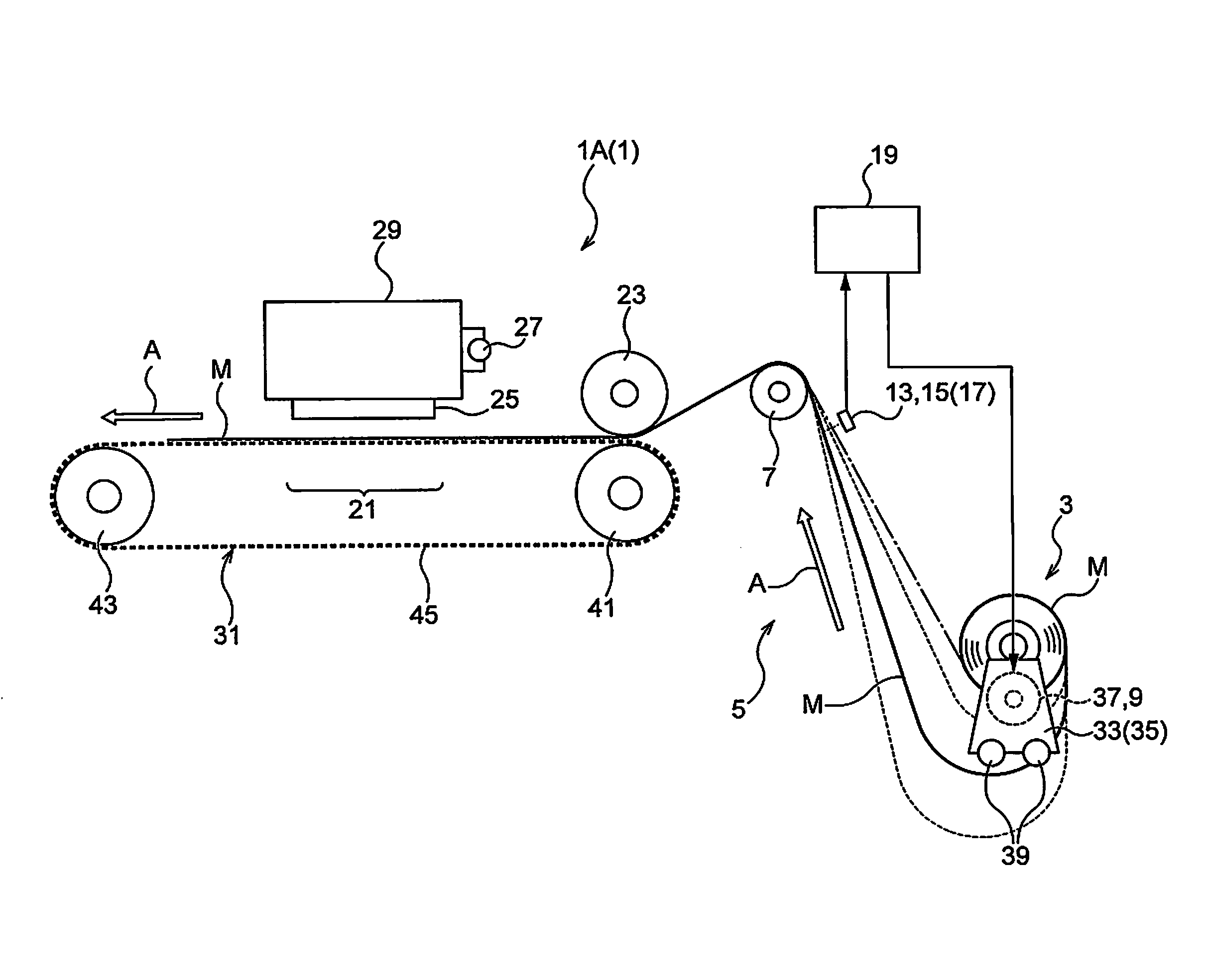 Liquid discharge device and media reel-out method