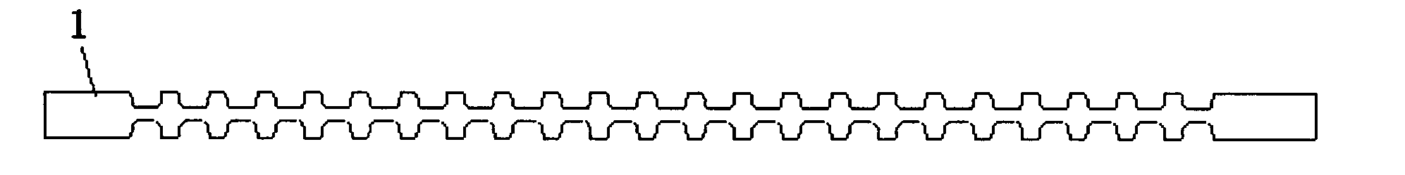 Heat radiation bipolar plate of fuel battery