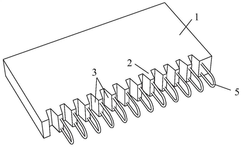 Prefabricated bridge deck slab wet joint connecting structure, prefabricated bridge and method