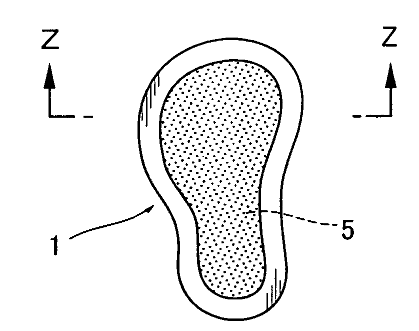 Foot Warming Heat Generating Body and Process for Producing Foot Warming Heat Generating Body