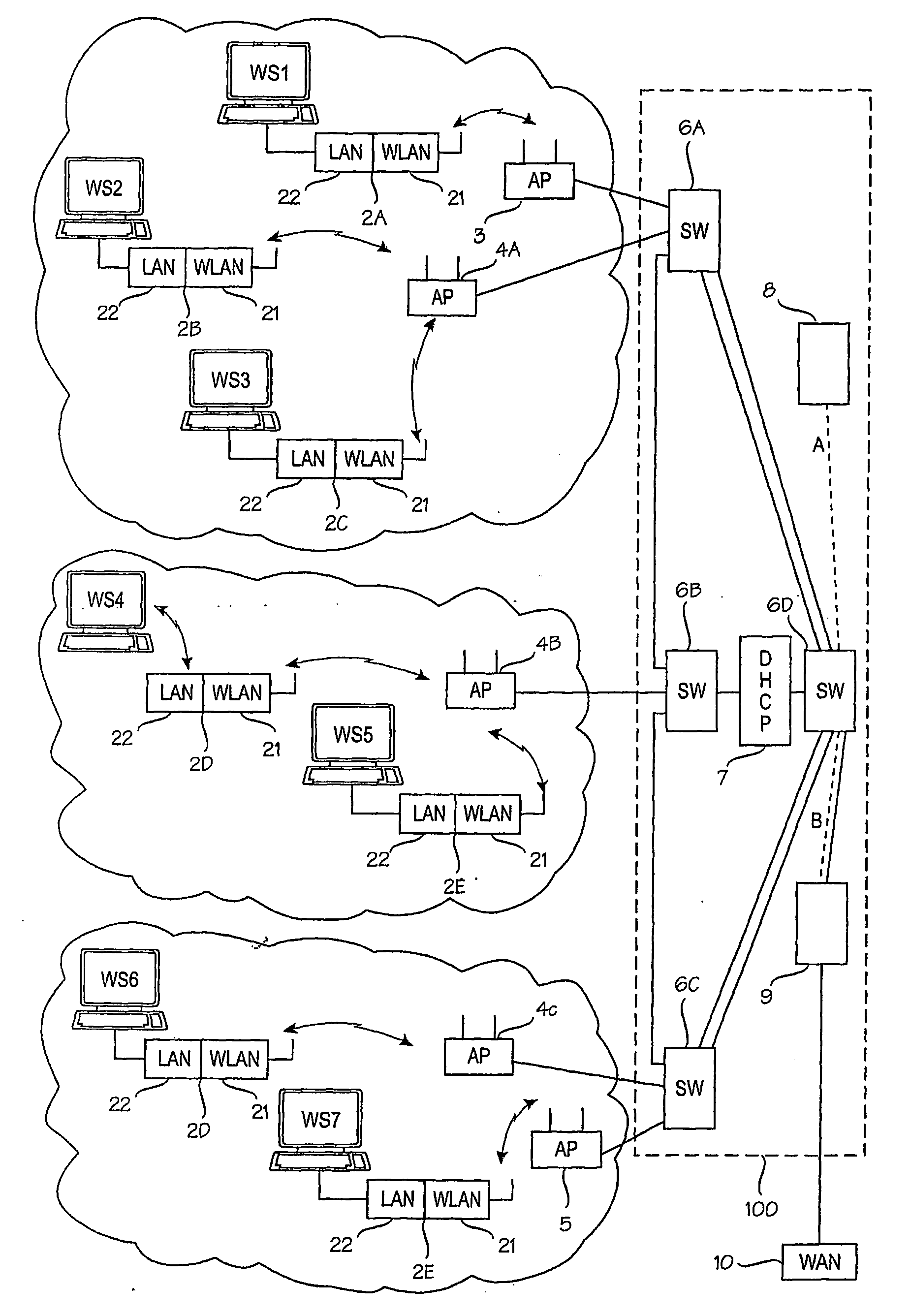 Wireless Local Area Network, Adapter Unit and Equipment