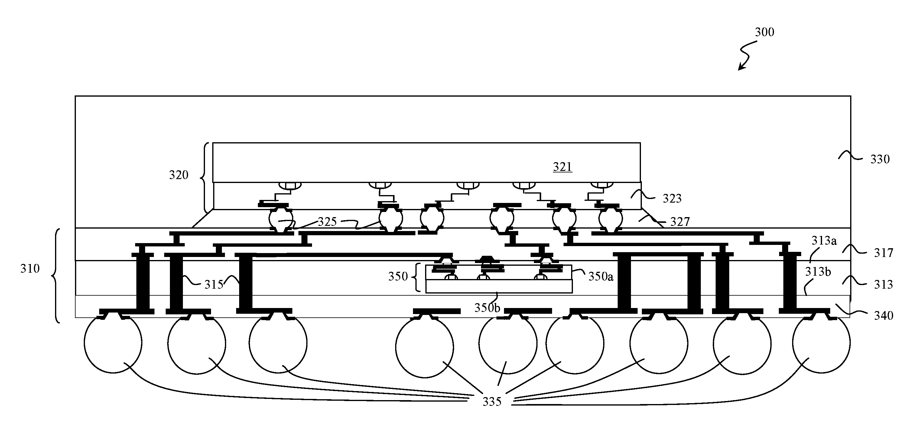 Package systems having interposers