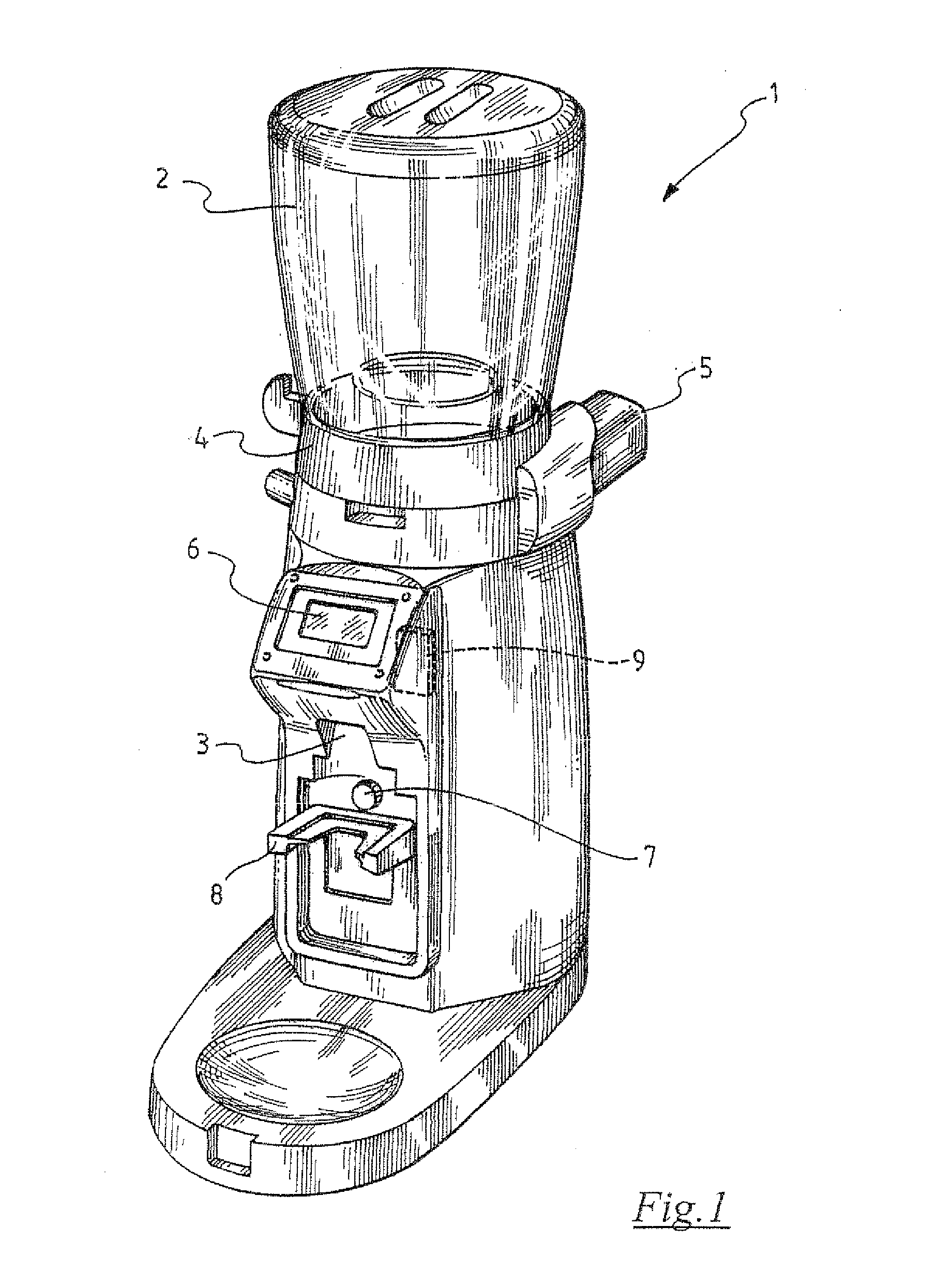 Apparatus and a method for refilling the filter-holders of an espresso coffee machine with selected doses of ground coffee to order