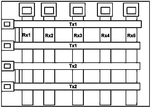 Organic light-emitting display device integrating touch screen function and manufacturing method thereof