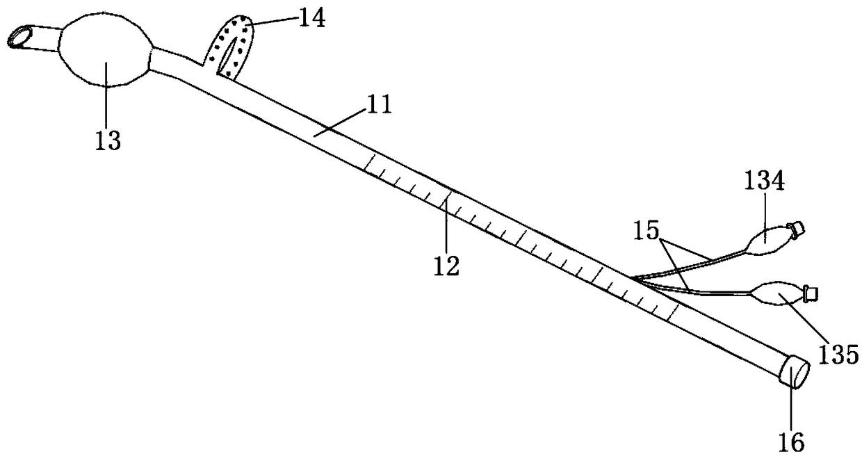 Trachea cannula kit capable of obstructing bronchus under guidance of bronchoscope