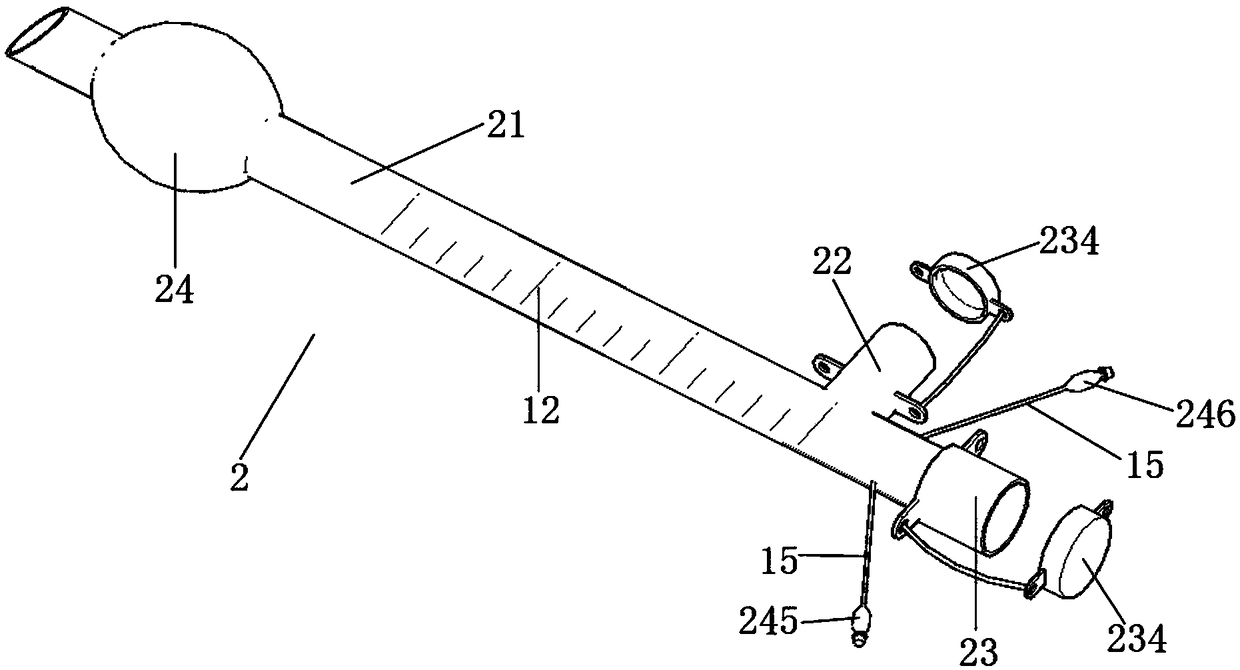 Trachea cannula kit capable of obstructing bronchus under guidance of bronchoscope