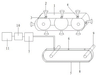 A wall-climbing walking system for robots