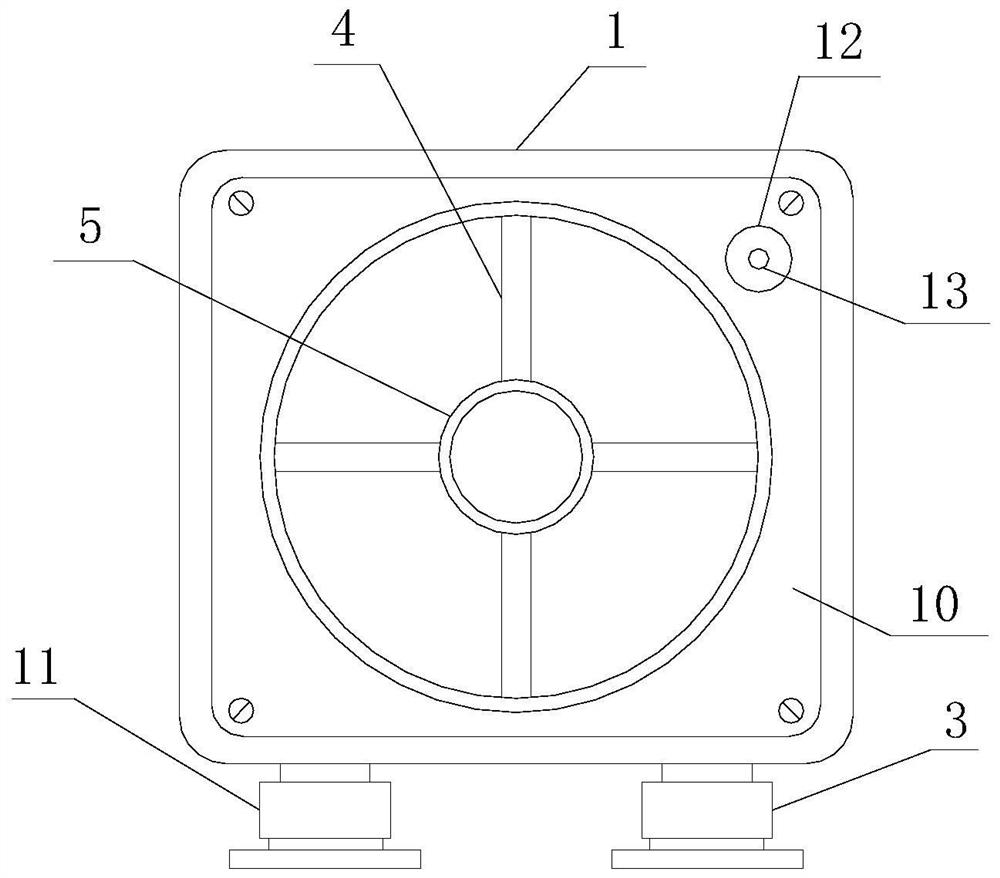 Damping dustproof shell for fan