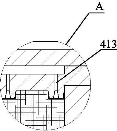 A-grade fireproofing thermal insulation material as well as production equipment and method thereof