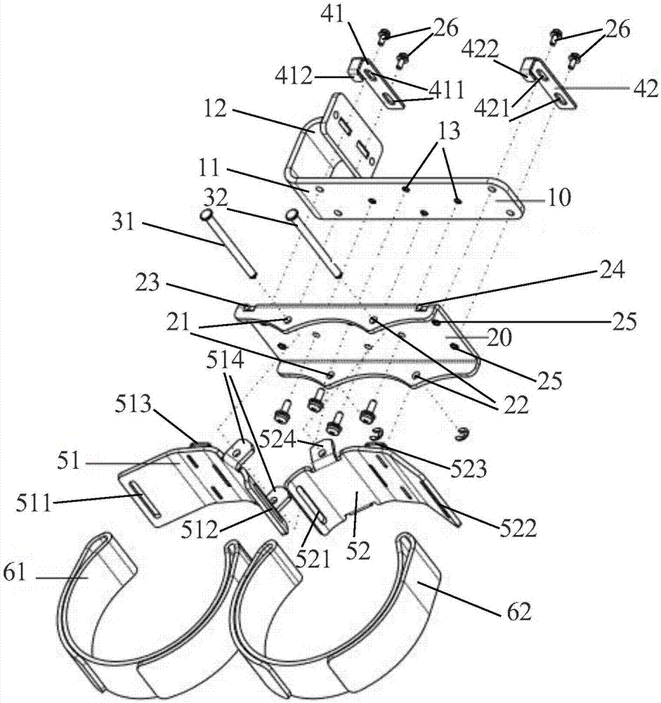 Fixing yoke applicable to compatible mounting of single and double gas cylinders of transfer trolley