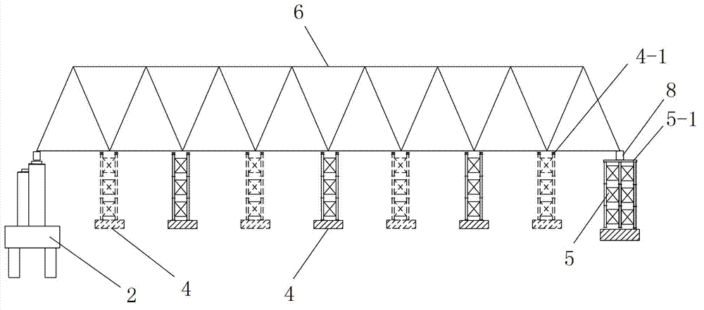 Plane rotation construction technique for steel truss girder for existing bridge spanning construction