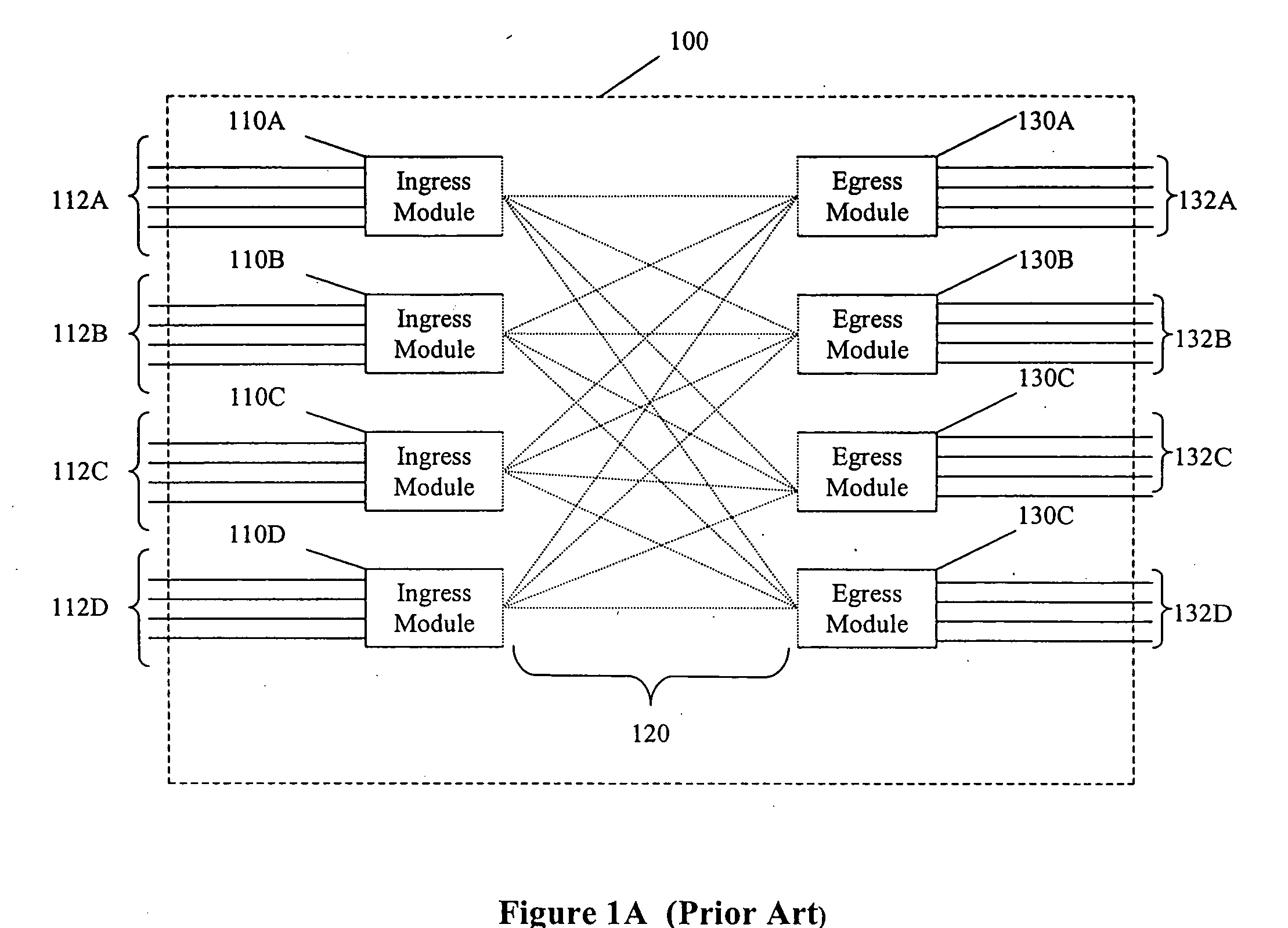 Switching system with distributed switching fabric