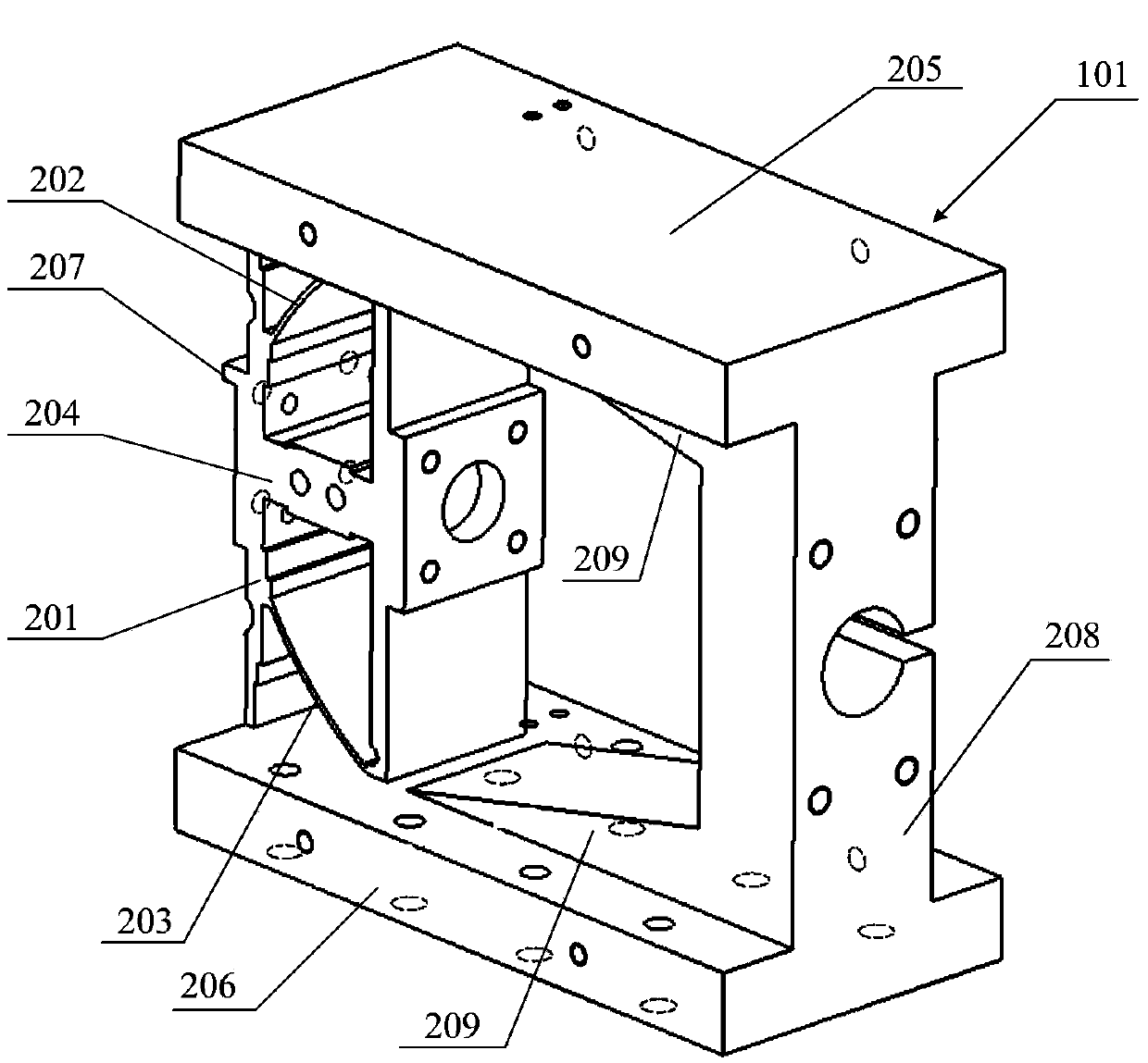 Turning chatter suppression device based on piezoelectric ceramic driver