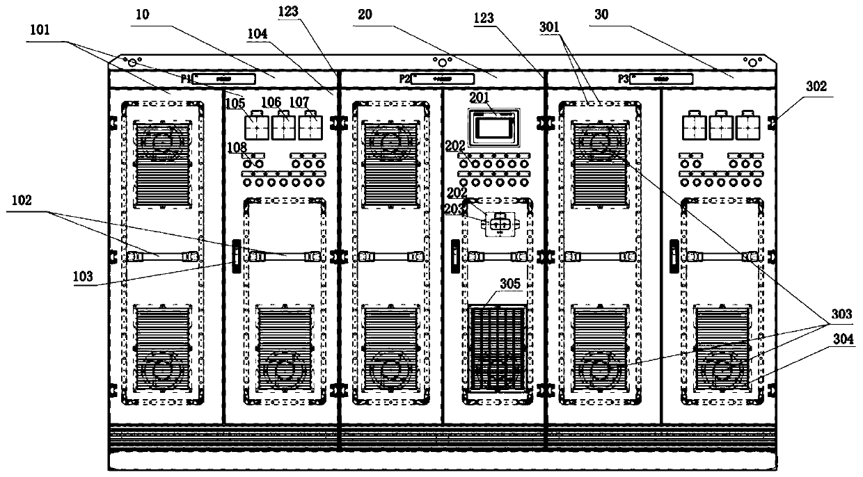 High-integration novel marine direct-current main distribution board