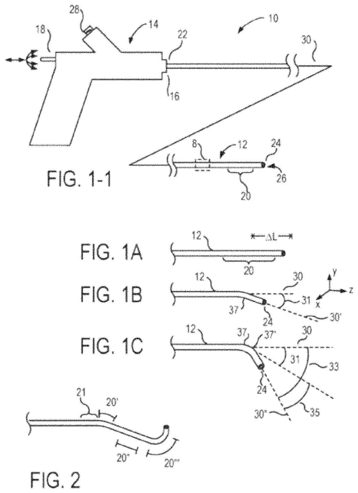 Fluid-actuated displacement for catheters, continuum manipulators, and other uses