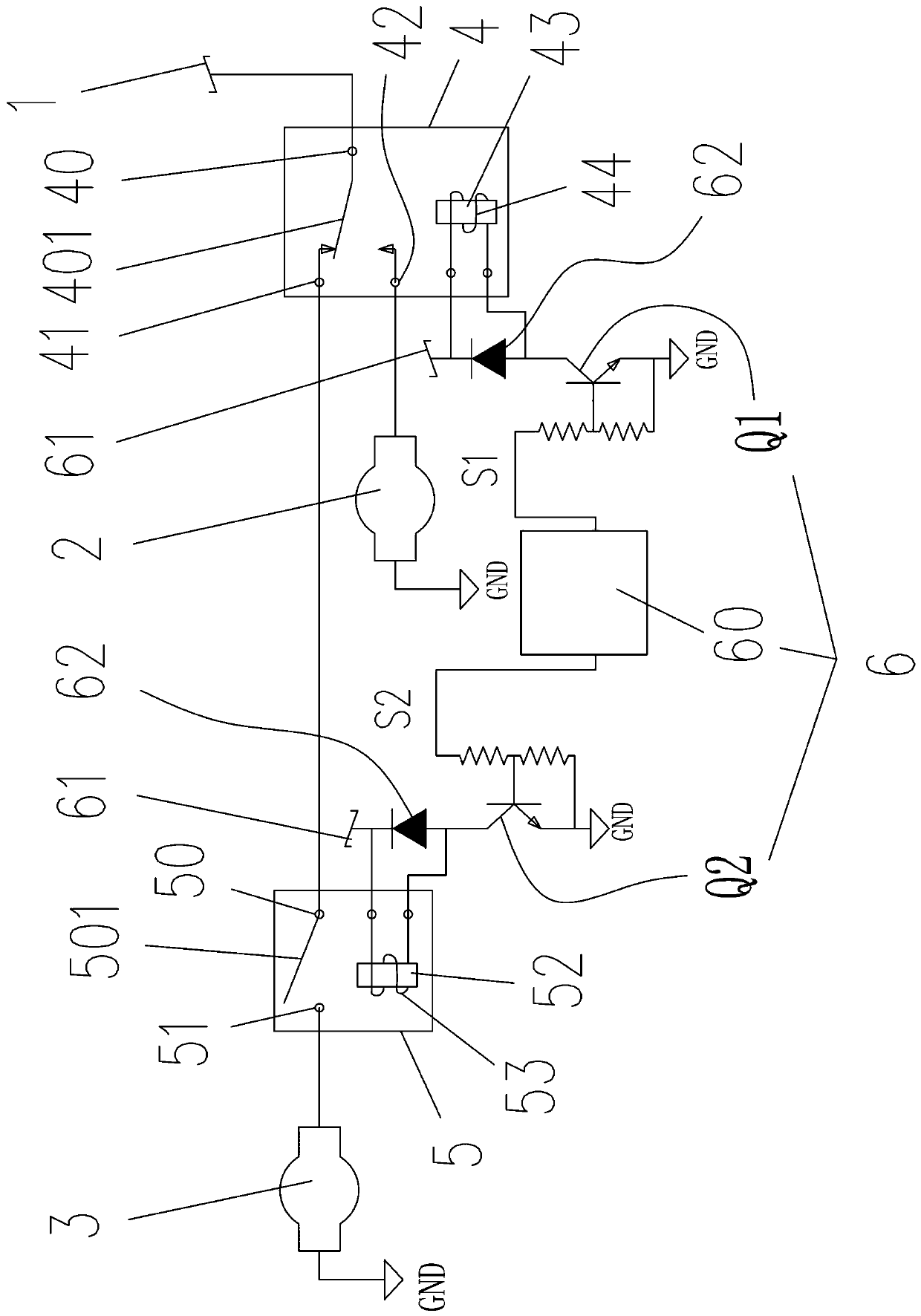 Booster pump and water suction pump time staggered control system for water purifier