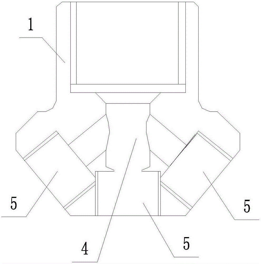 Large-space efficient fire-extinguishing device