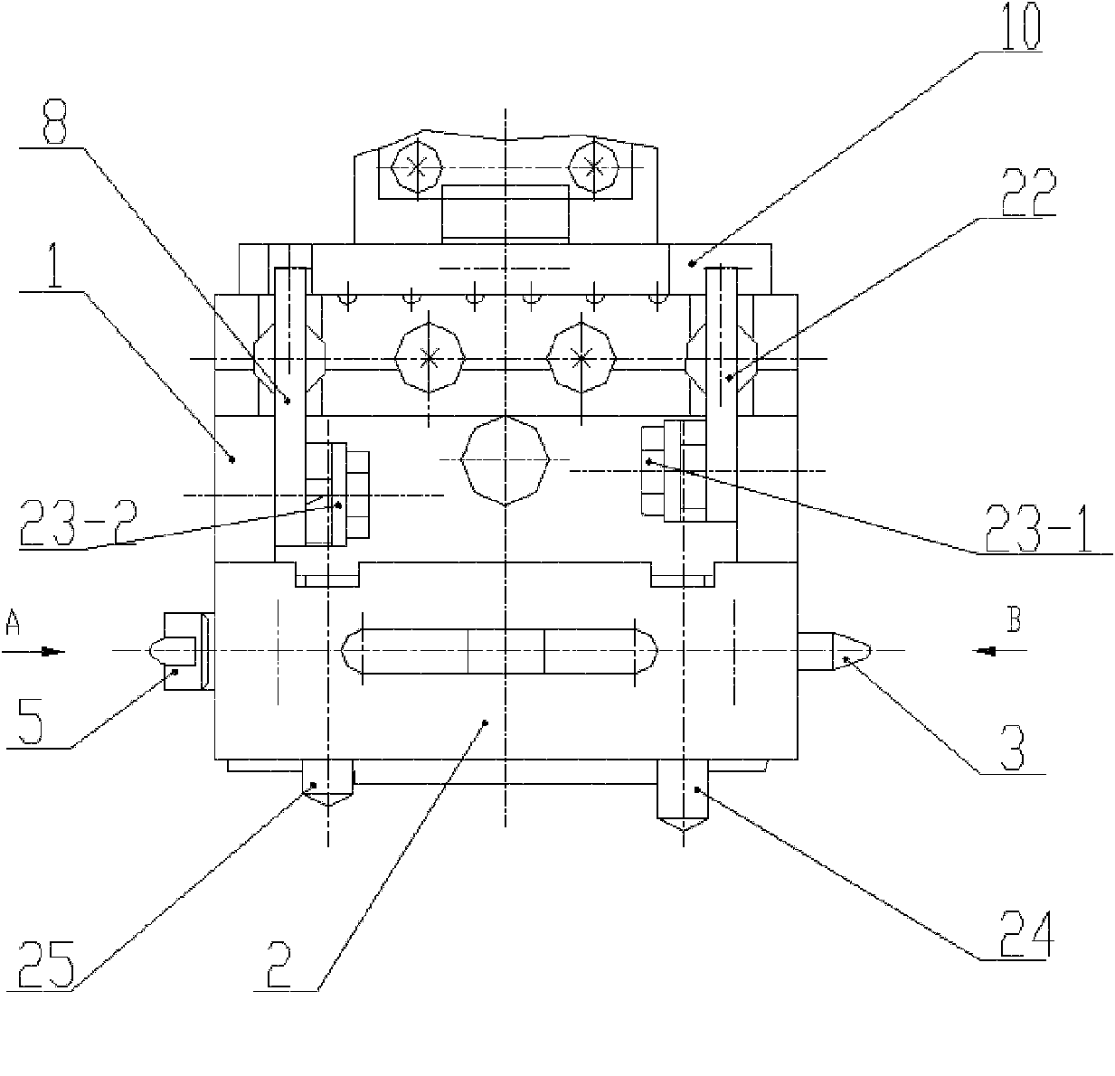 Measuring device for exhaust area of engine turbine guider throat