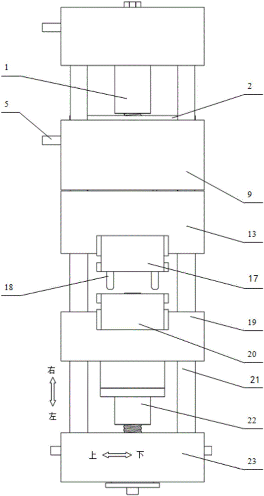 Miniature injection molding machine with injection molding and plasticizing in coaxial line design