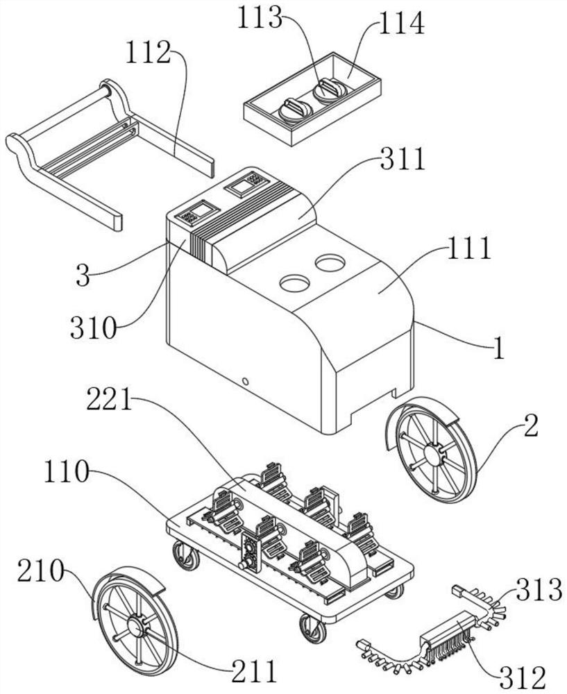 Disinfection device for community nursing