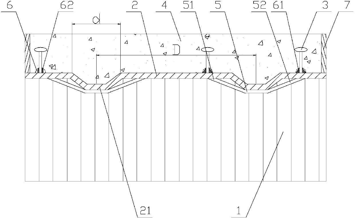 Microwave shrinkage type connection structure of combined structure and construction technology