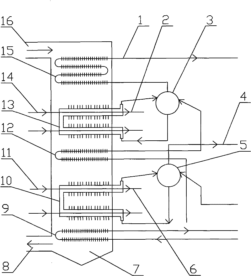 Double-working substance heat source sintering cogeneration-type boiler system