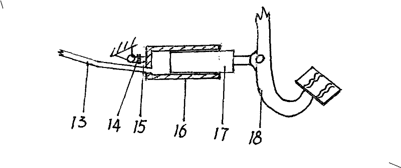 Automobile clutch and accelerator linking device