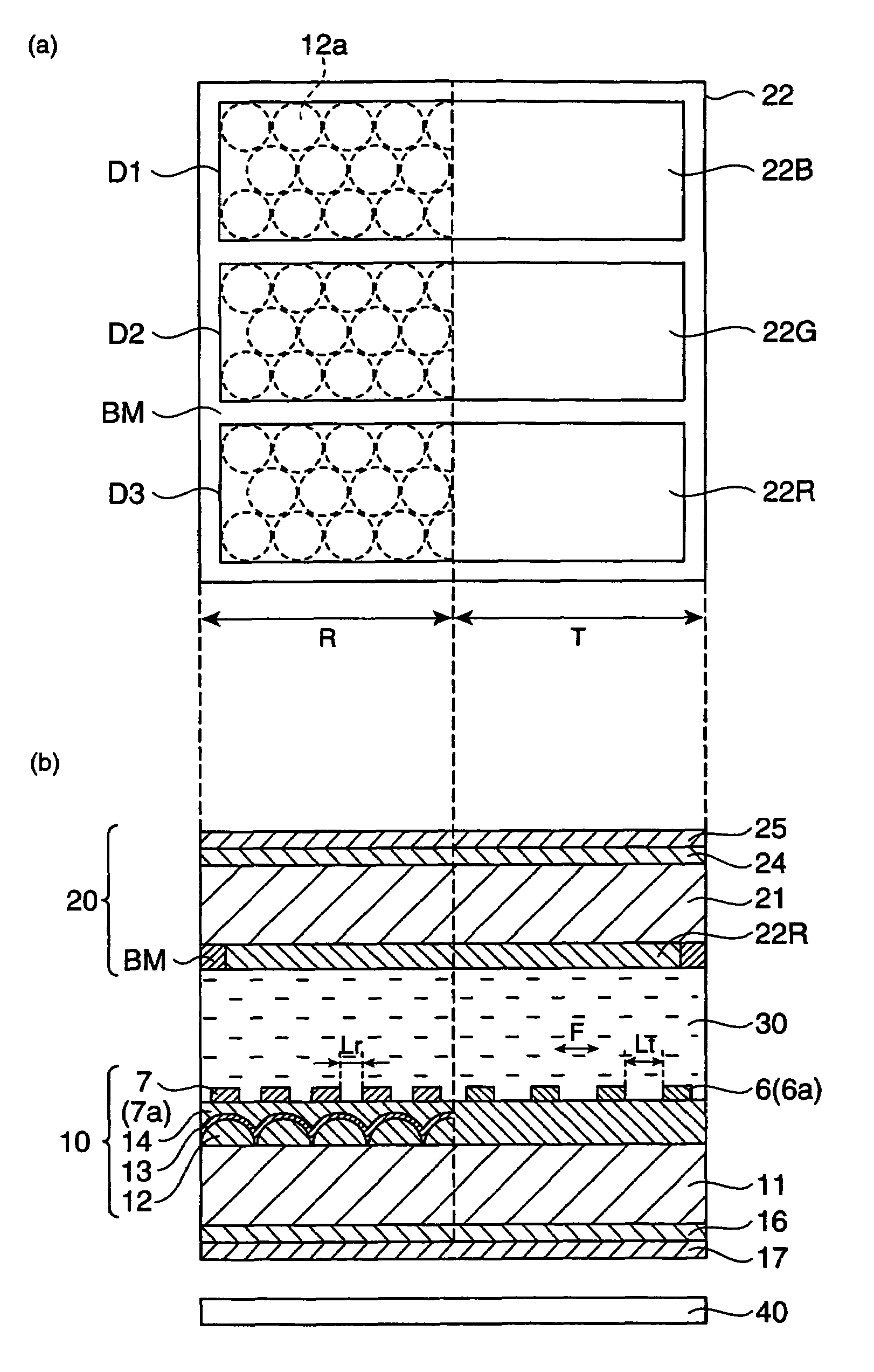 Liquid crystal display and electronic apparatus having a quasi-isotropic liquid crystal material