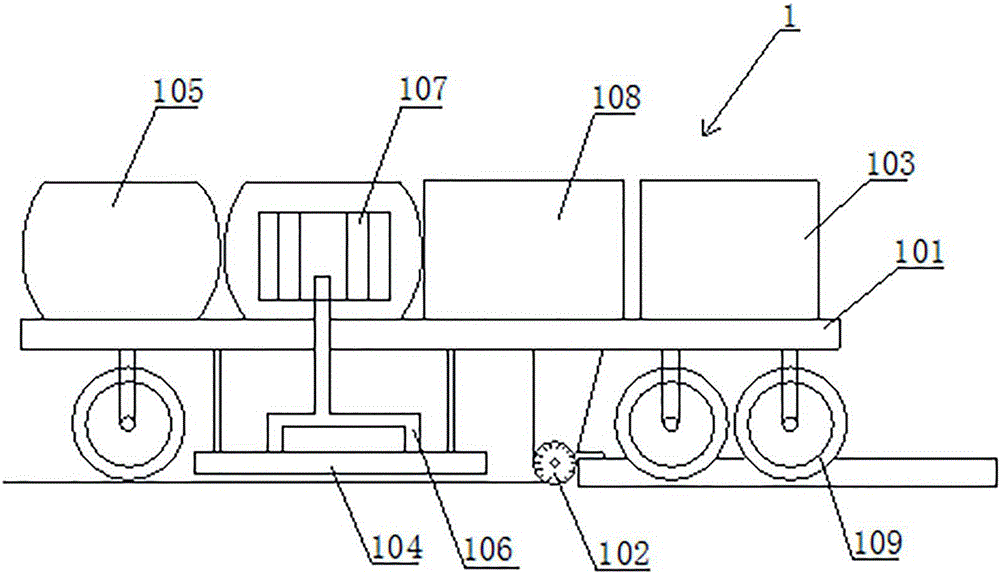 Hot in-place asphalt pavement recycling construction method involving layered heating, raking and moving-type blending