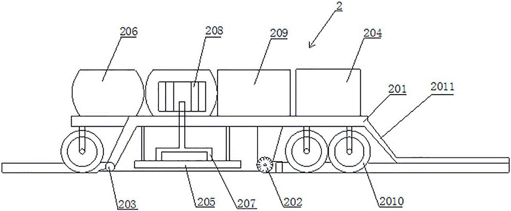 Hot in-place asphalt pavement recycling construction method involving layered heating, raking and moving-type blending