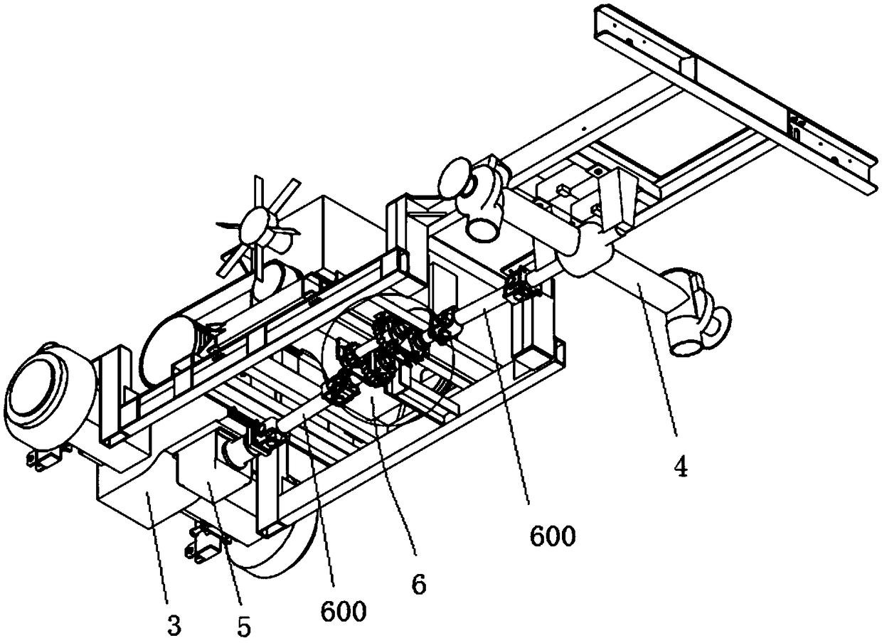 Power transmission system of corn harvester